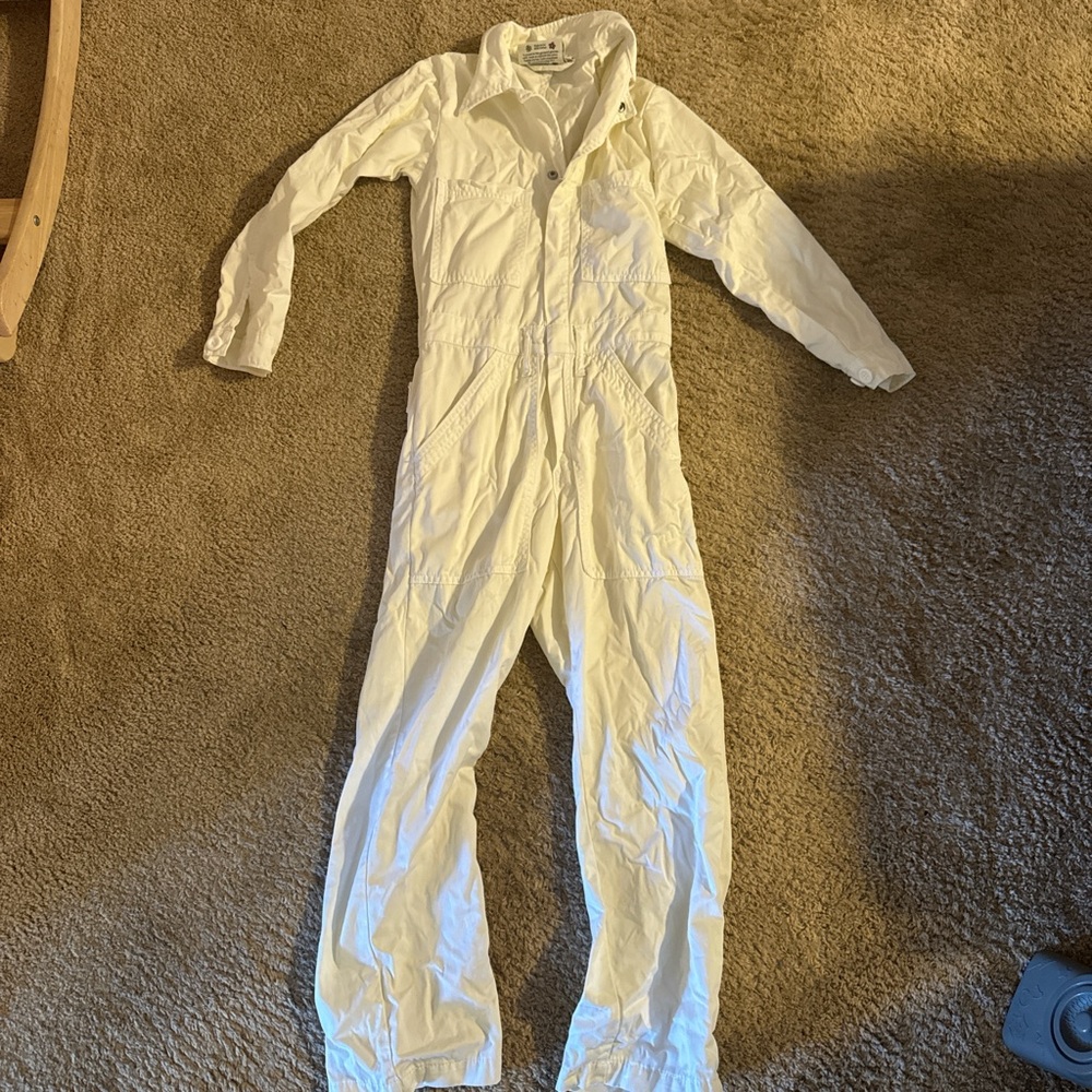 Big Bud Press Cream/White Utility Jumpsuit
